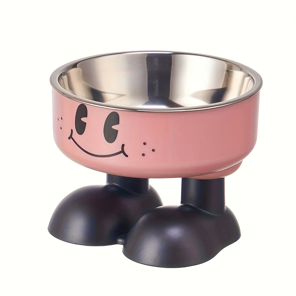 Comedero Elevado de Acero Inoxidable para Perros y Gatos