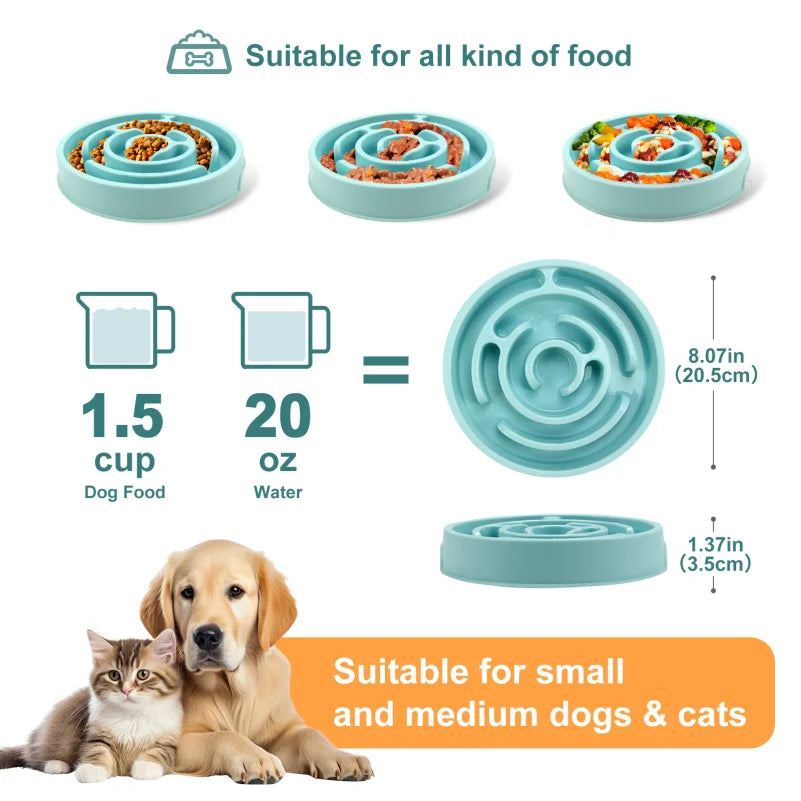 Comedero Antivoracidad Antideslizante para Perros