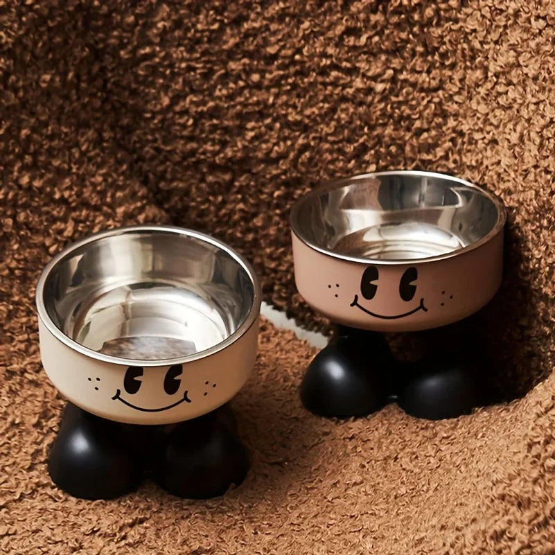 Comedero Elevado de Acero Inoxidable para Perros y Gatos