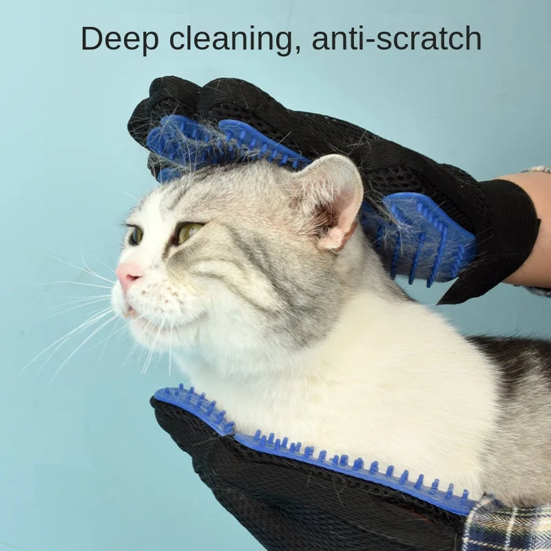 Guante de Silicona para Cepillar y Bañar Perros y Gatos