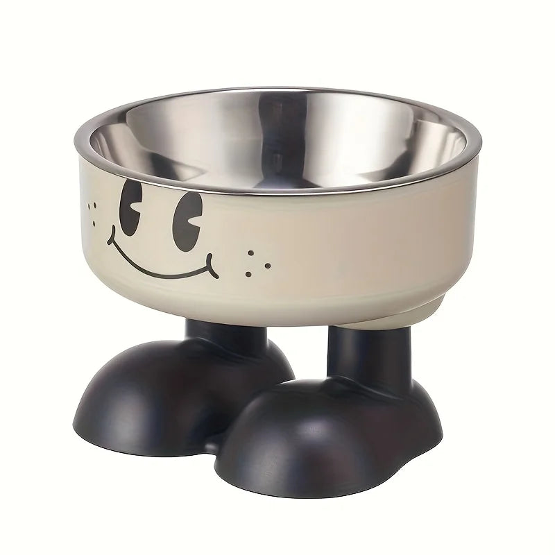 Comedero Elevado de Acero Inoxidable para Perros y Gatos