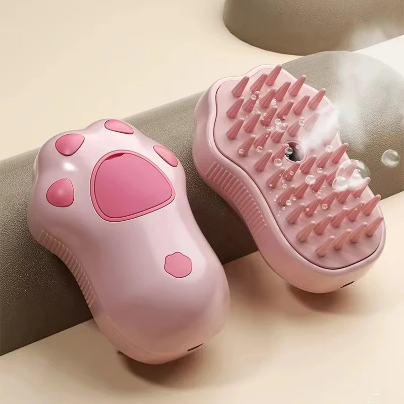 Cepillo a Vapor Eléctrico 3 en 1 para Perros y Gatos